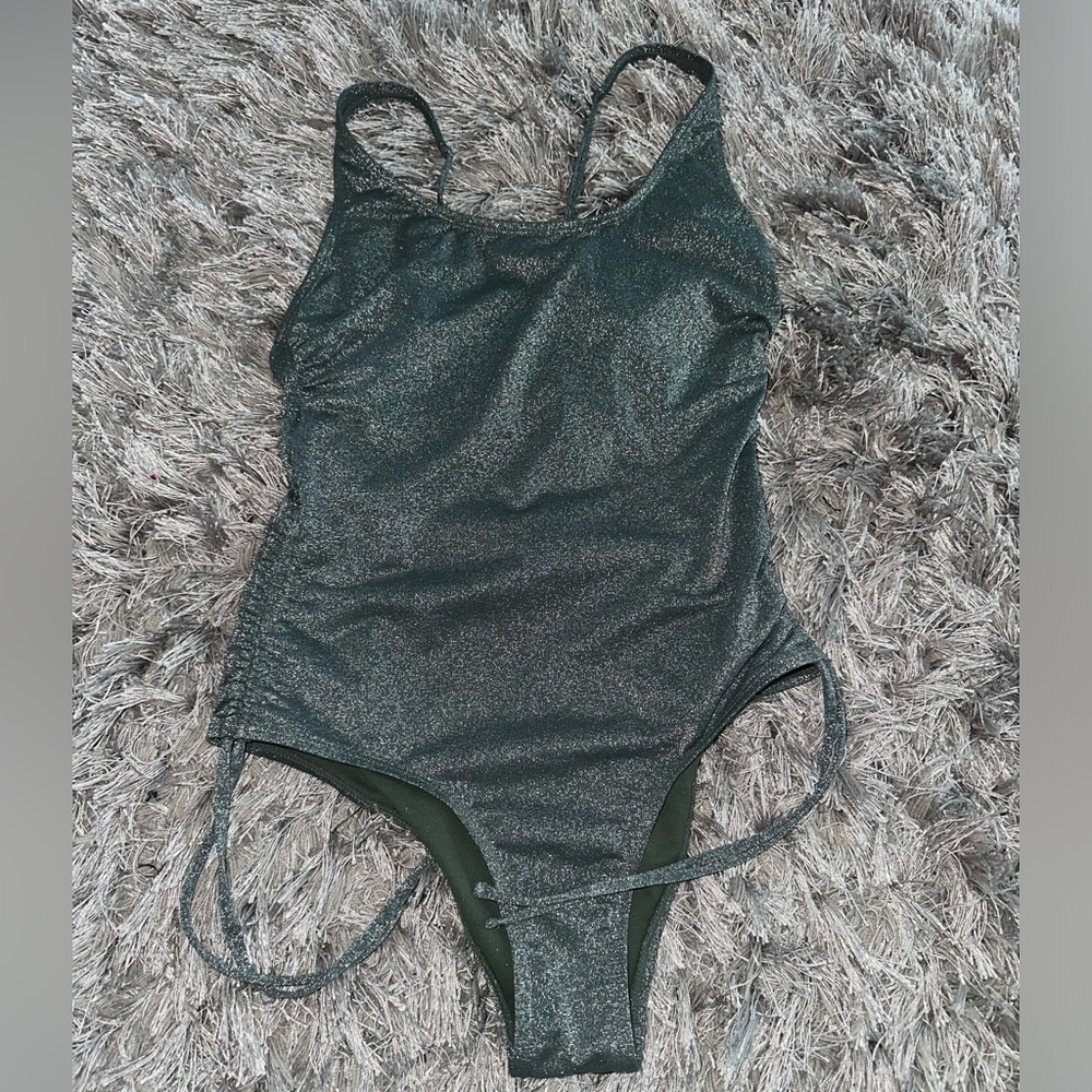 Silver swimsuit